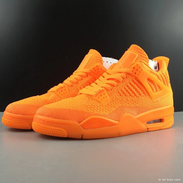 Flyknit Orange AQ3559-800 Jordan Retro 4 0312